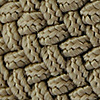 Gevlochten riem khaki