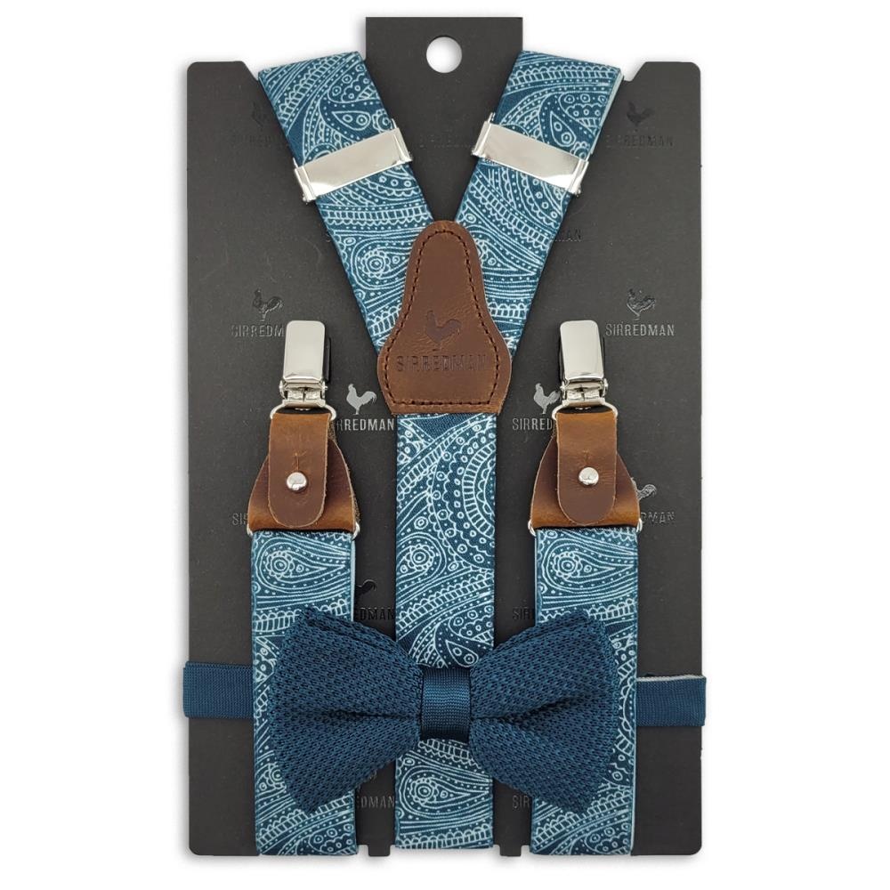 bretels combi pack Paisley Sketch blauw - 1