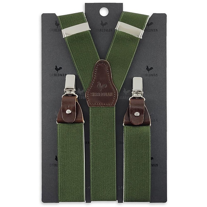 bretels Majestic Stretch Dark Green