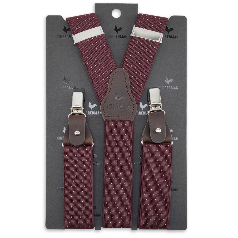 bretels Mayfair Dots Burgundy - 2