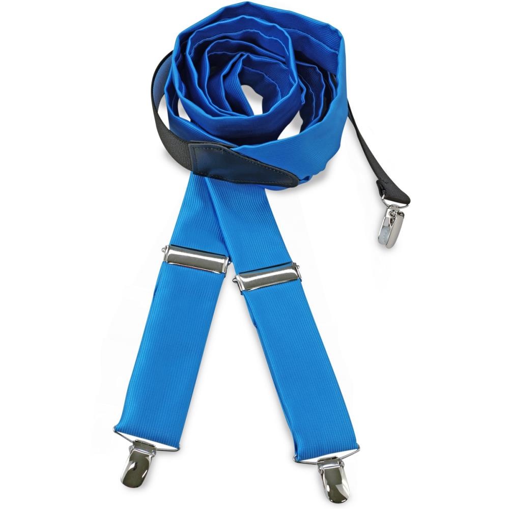 bretels polyester stof process blue repp - 1