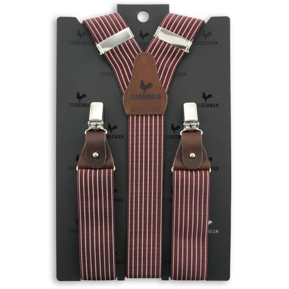 bretels Striped Gent bordeaux - 2