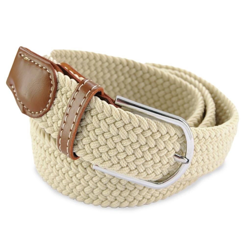 Gevlochten riem ecru - 1