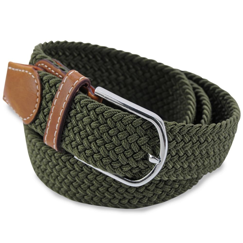 gevlochten riem groen - 1