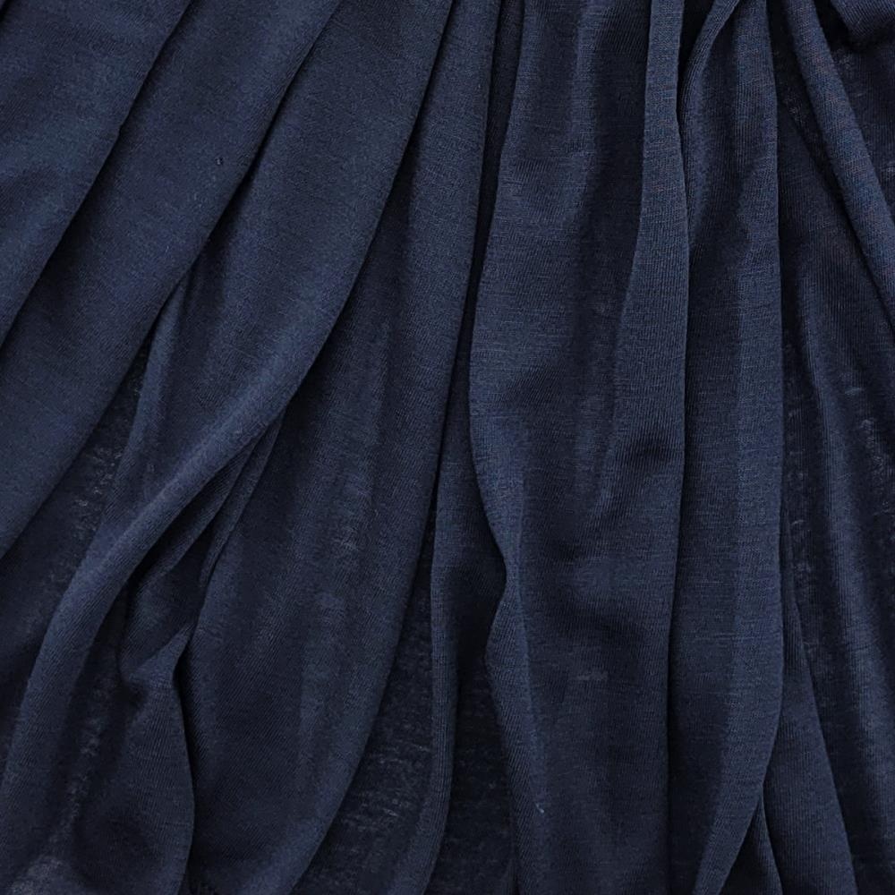 hoofddoek polyester jersey uni donkerblauw - 3