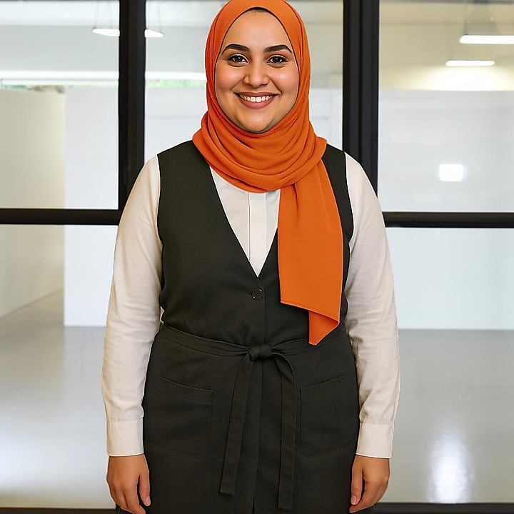 hoofddoek polyester jersey uni oranje