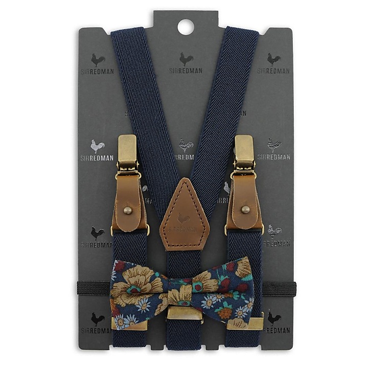 kids bretels combi pack Retro Ranonkel blauw