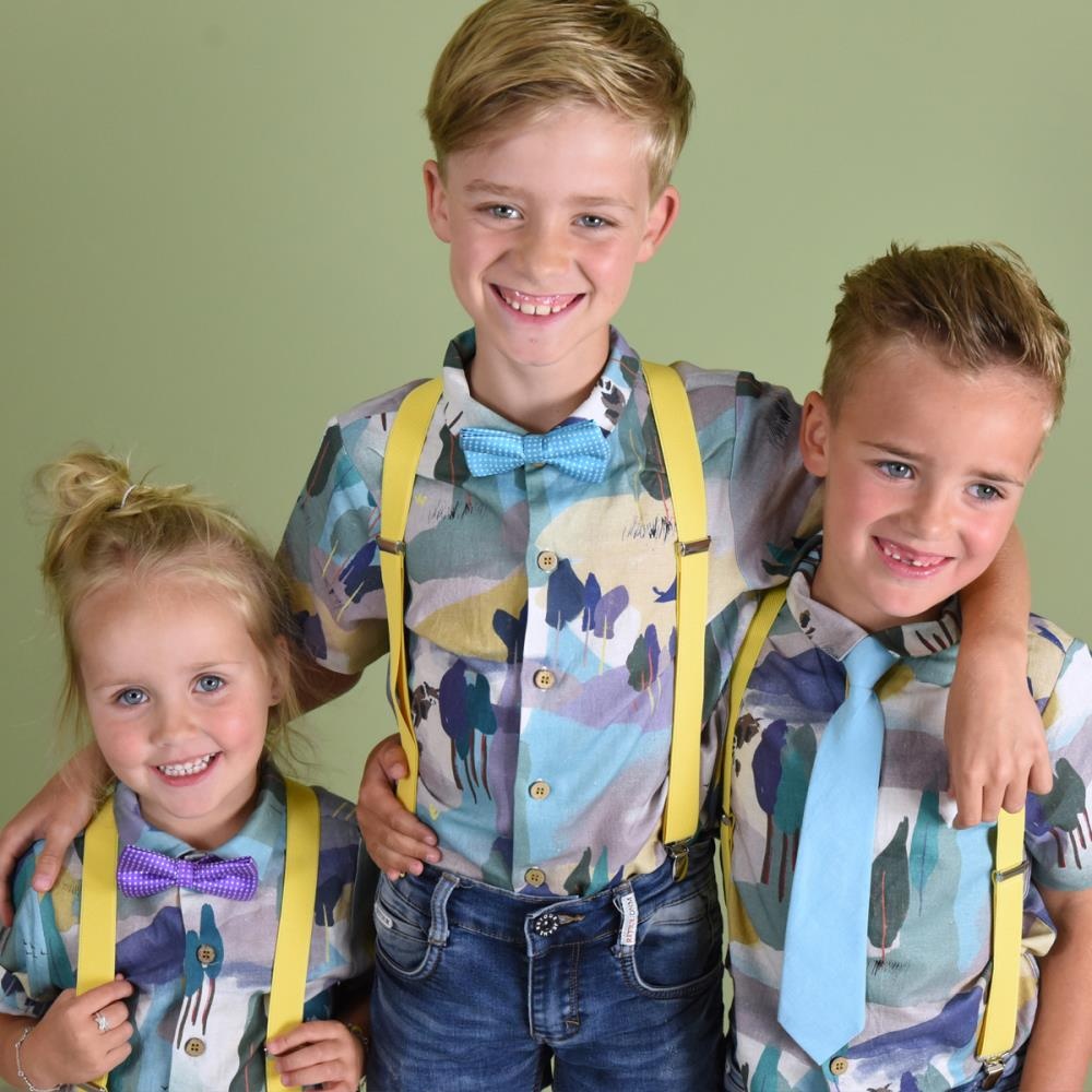 Kinderbretels uni geel - 1