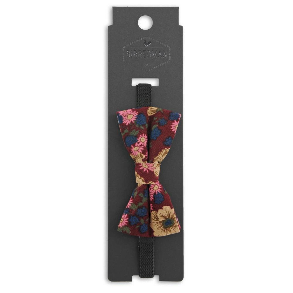 kinderstrik Vintage Flower bordeaux - 3