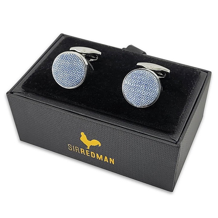 manchetknopen Charming Chambré Blue