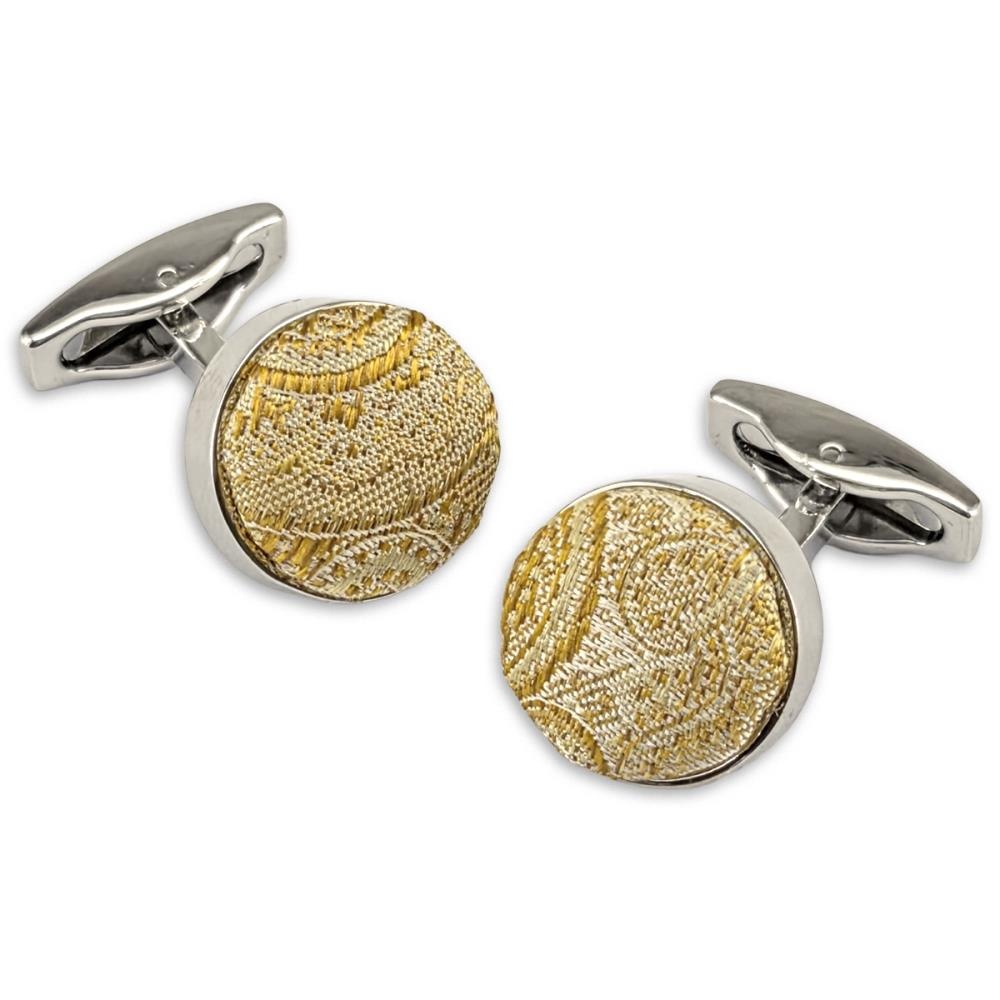 manchetknopen Eternal Paisley Yellow - 1