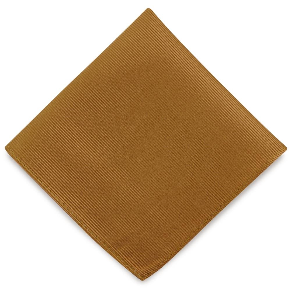 pochet zijde cognac repp - 2
