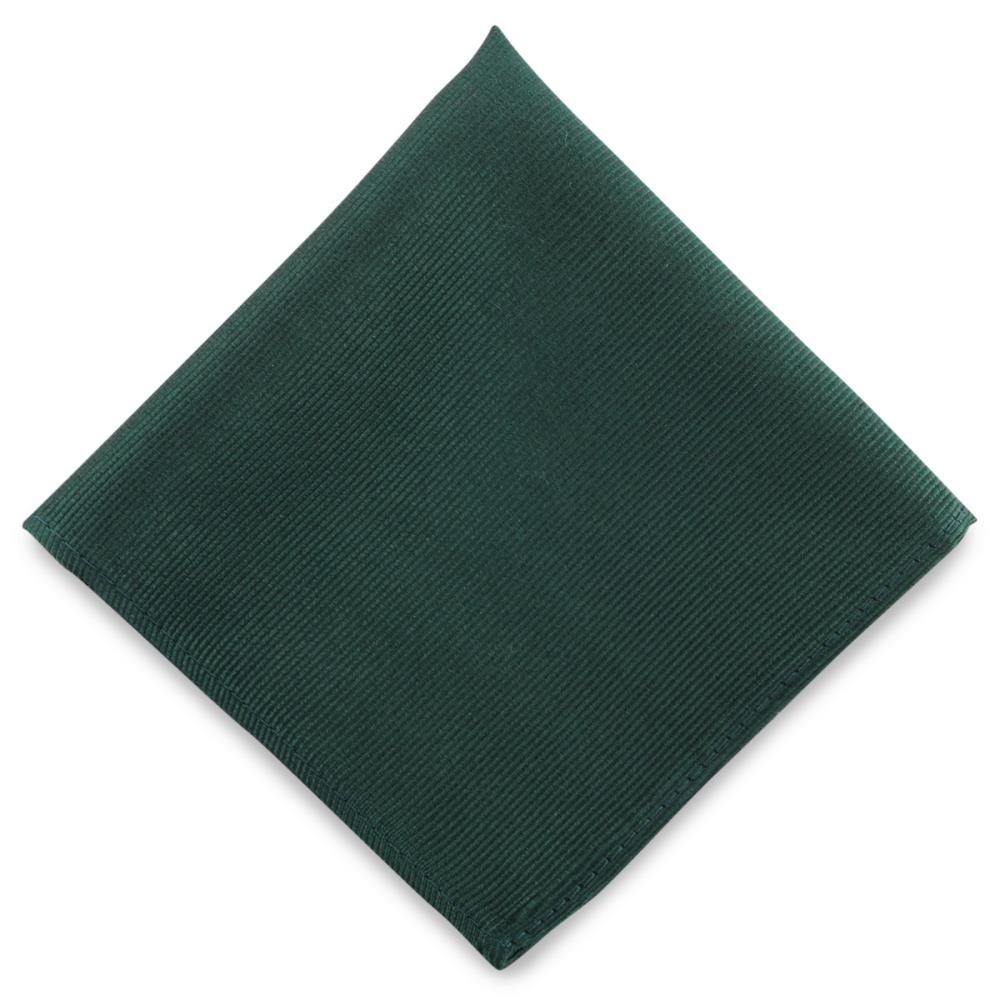 pochet zijde flessengroen repp - 1
