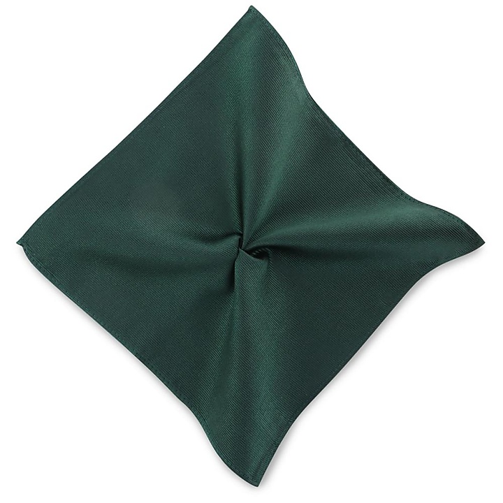 pochet zijde flessengroen repp