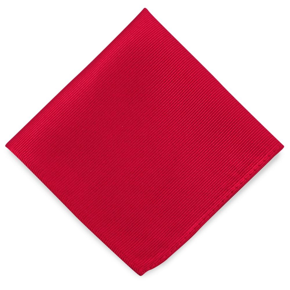 pochet zijde rood repp - 2