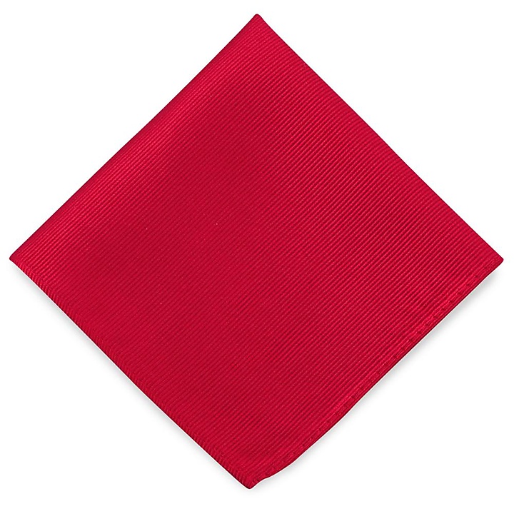 pochet zijde rood repp