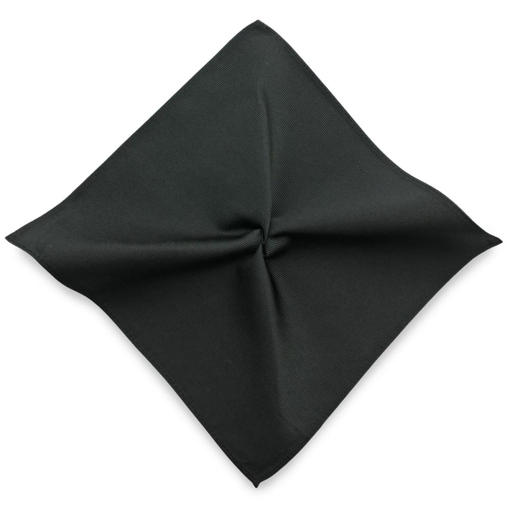 pochet zijde zwart repp - 1