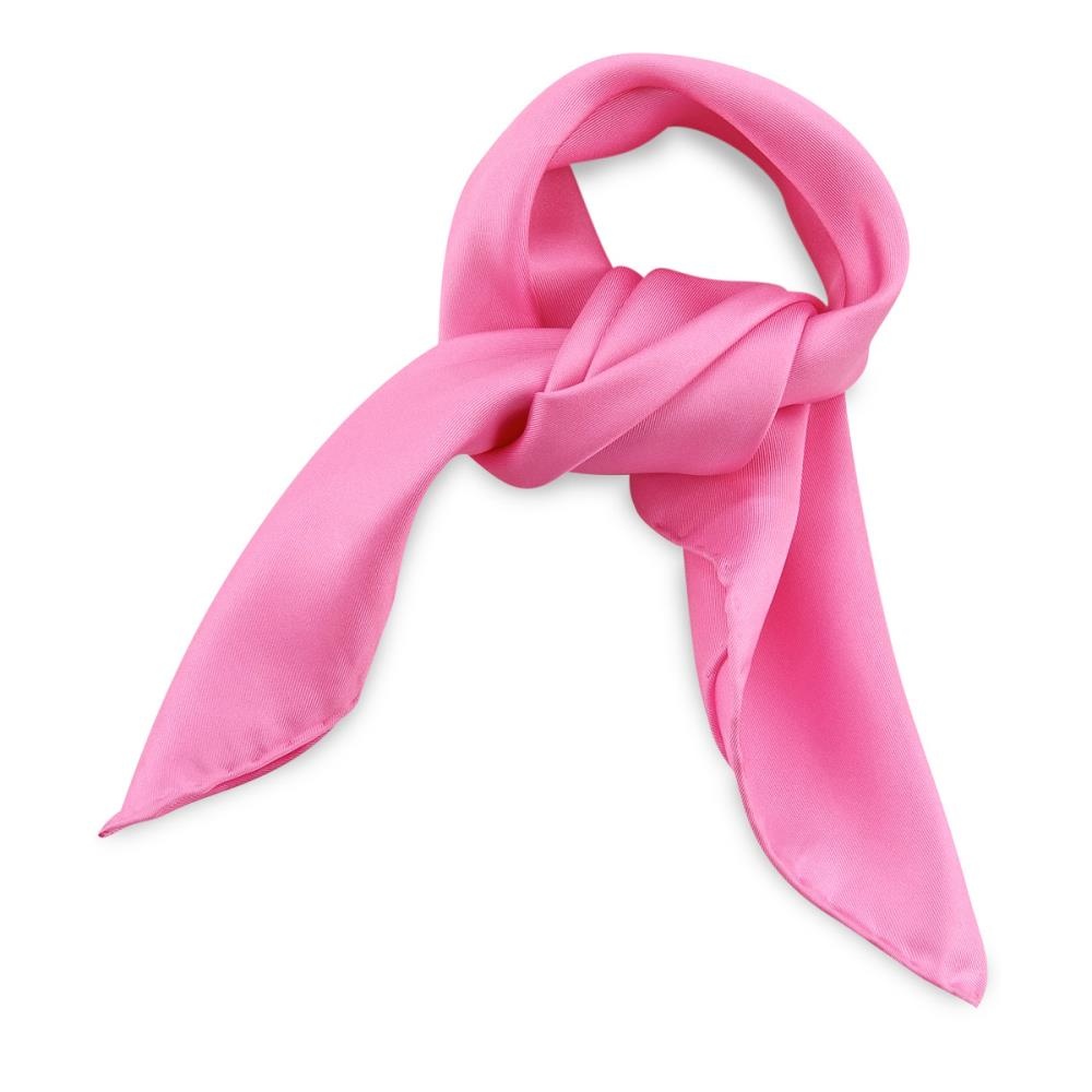 sjaal zijde roze vierkant - 1