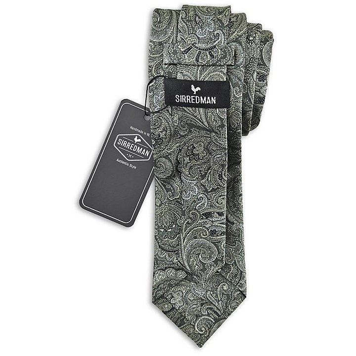 stropdas Eternal Paisley Green