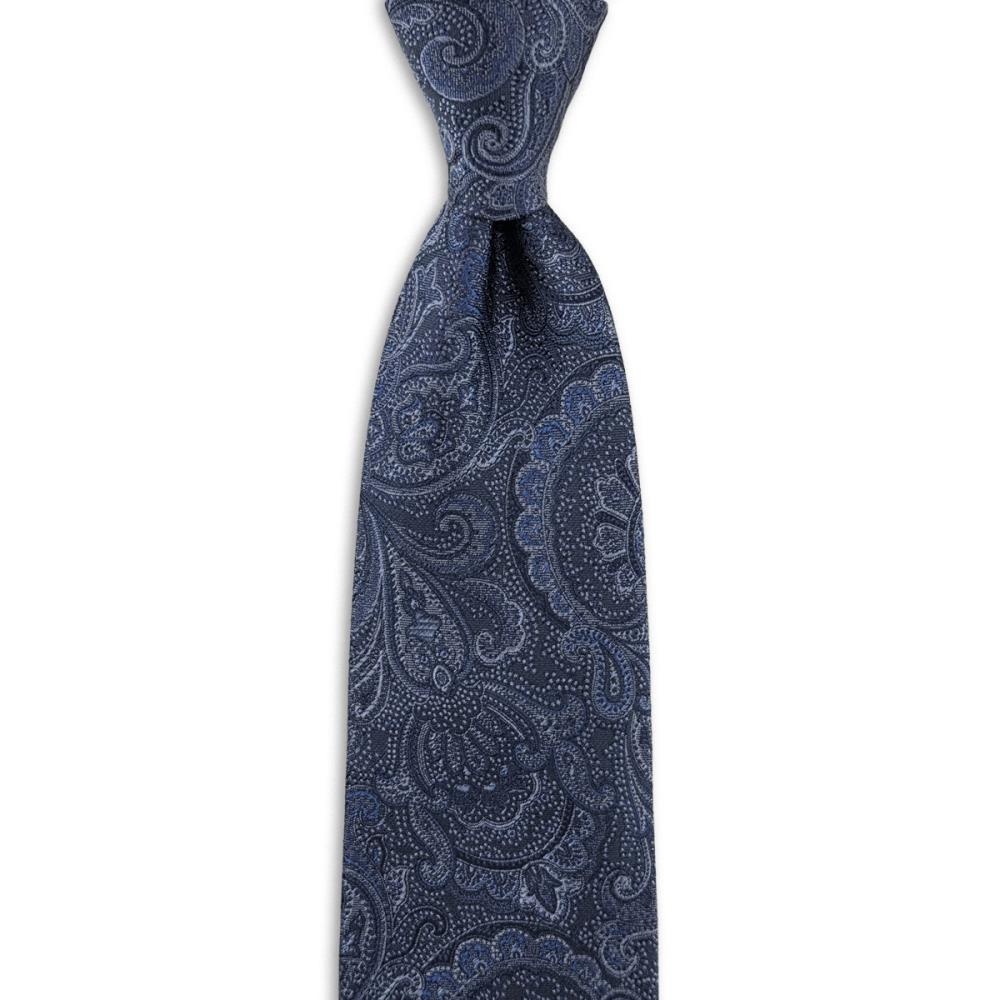 stropdas Eternal Paisley Navy - 1