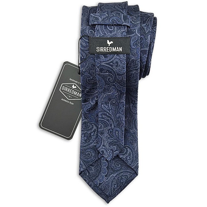stropdas Eternal Paisley Navy