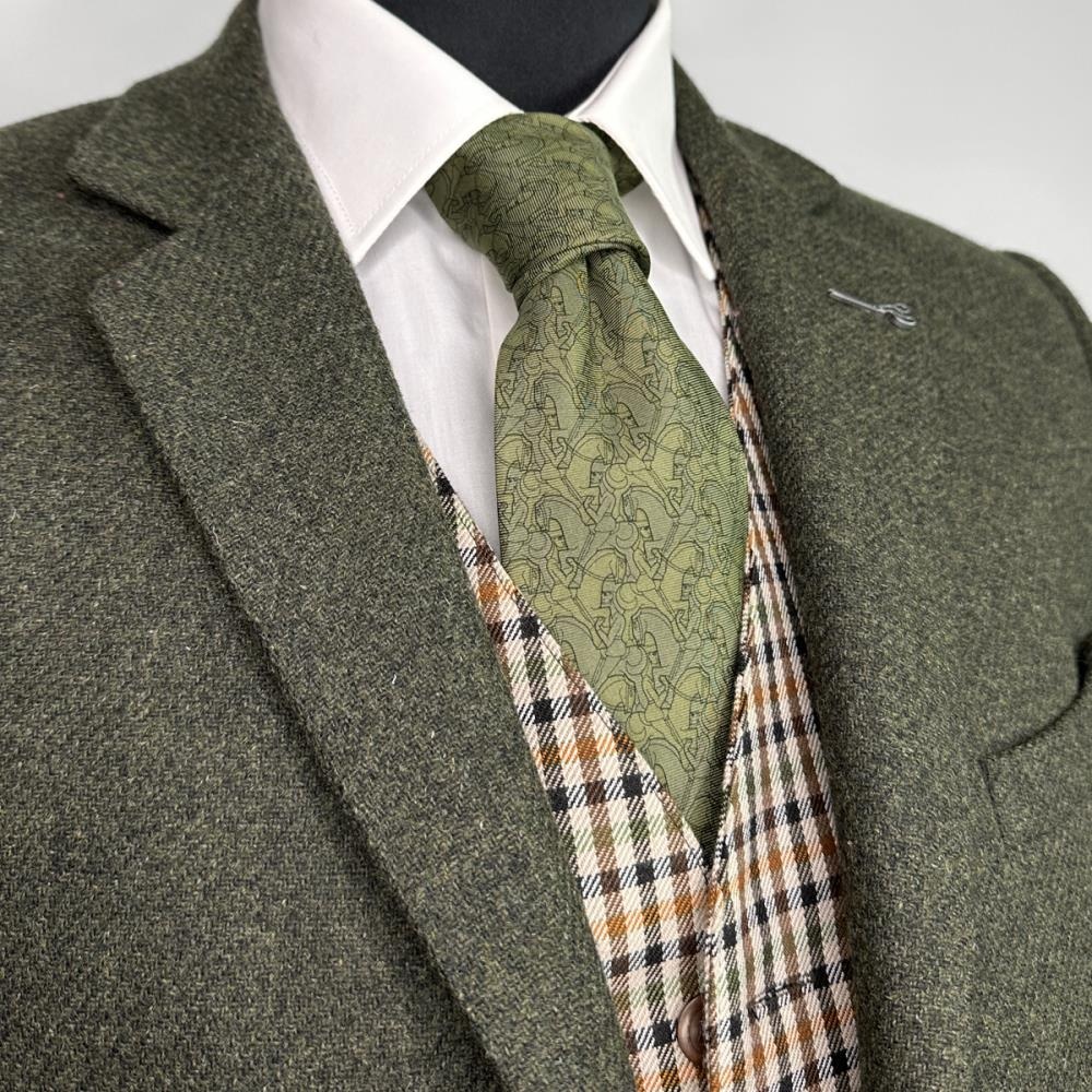 stropdas Horseman green - 2