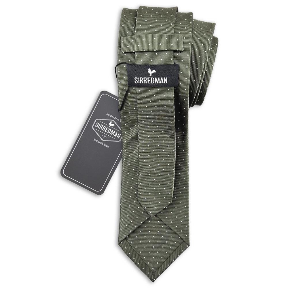 stropdas Mayfair Dots Green - 2