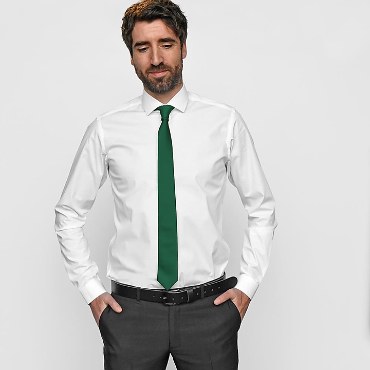 stropdas smaragdgroen smal