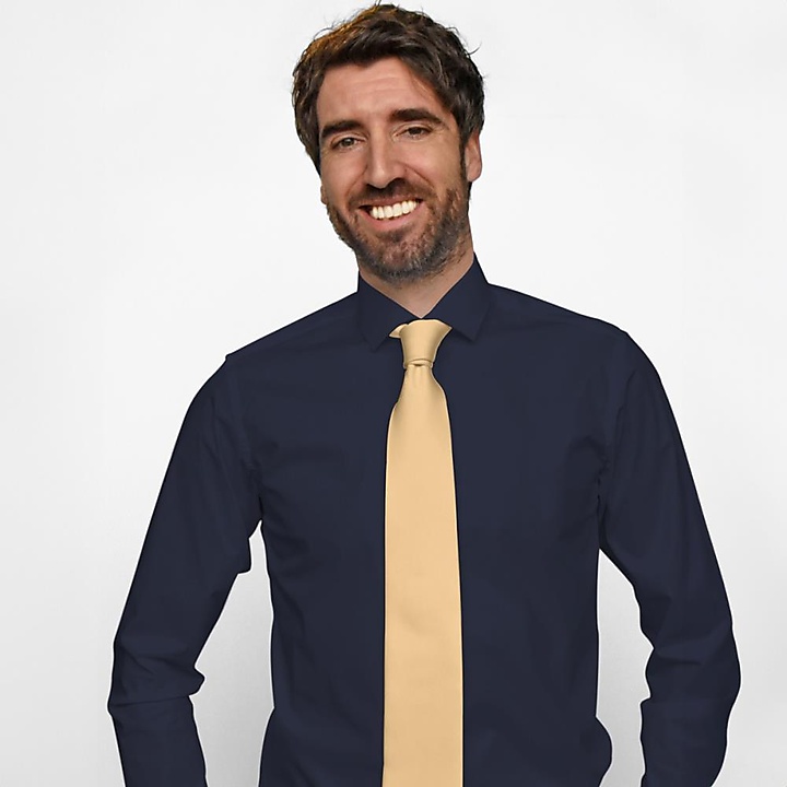 Stropdas zachtgeel