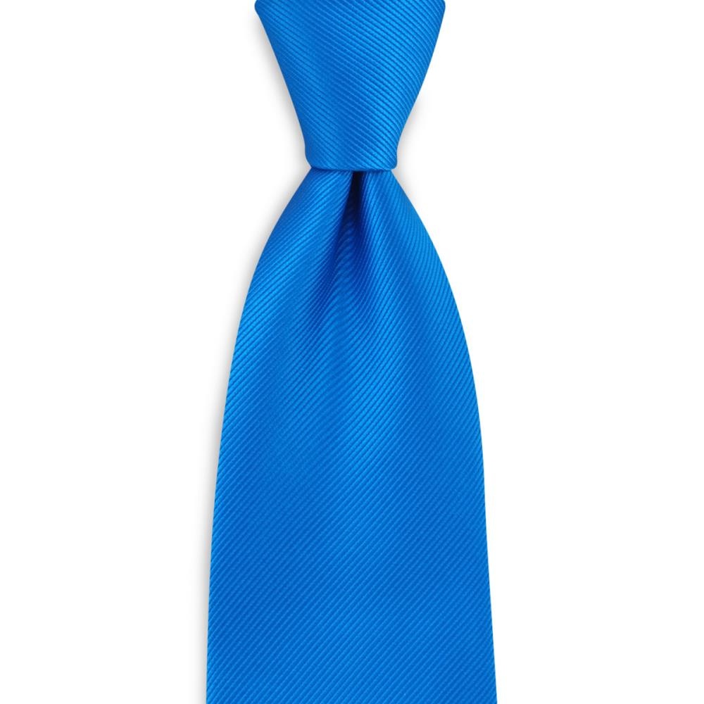 stropdas zijde process blue repp - 1