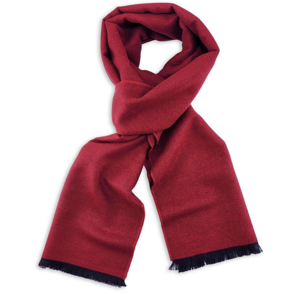 unisex sjaal uni viscose bordeauxrood langwerpig - 1