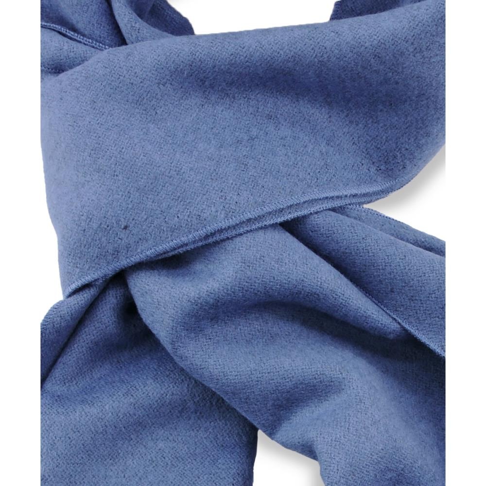unisex sjaal uni viscose denimblauw langwerpig - 2