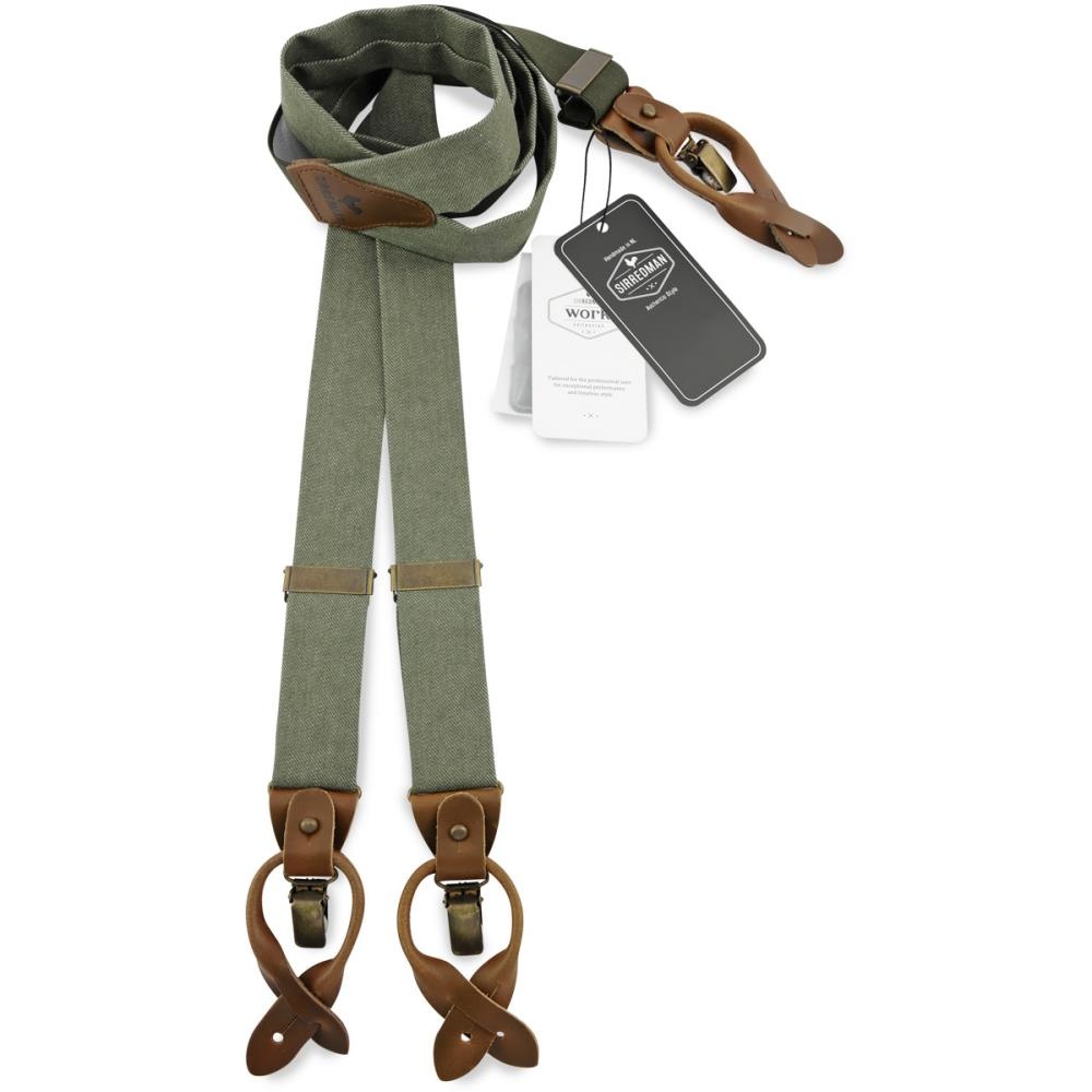 WORK bretels denim groen - 1