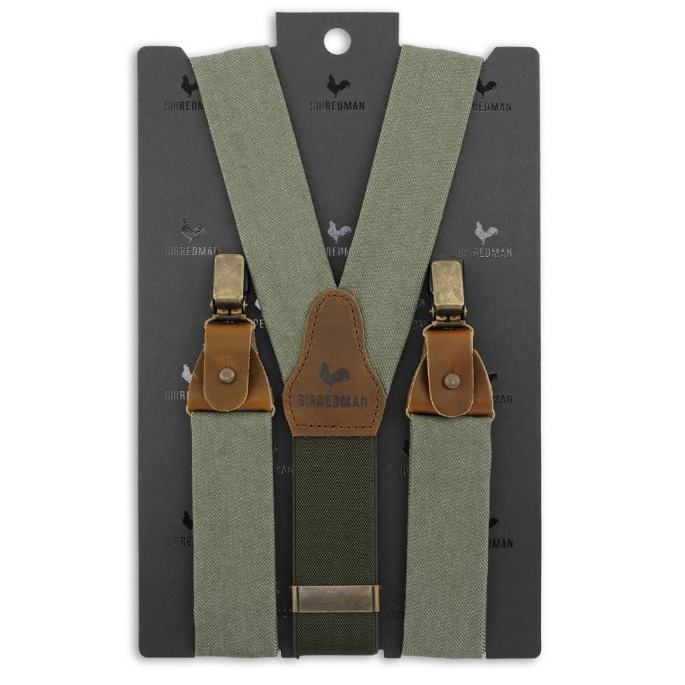 WORK bretels denim groen - 4