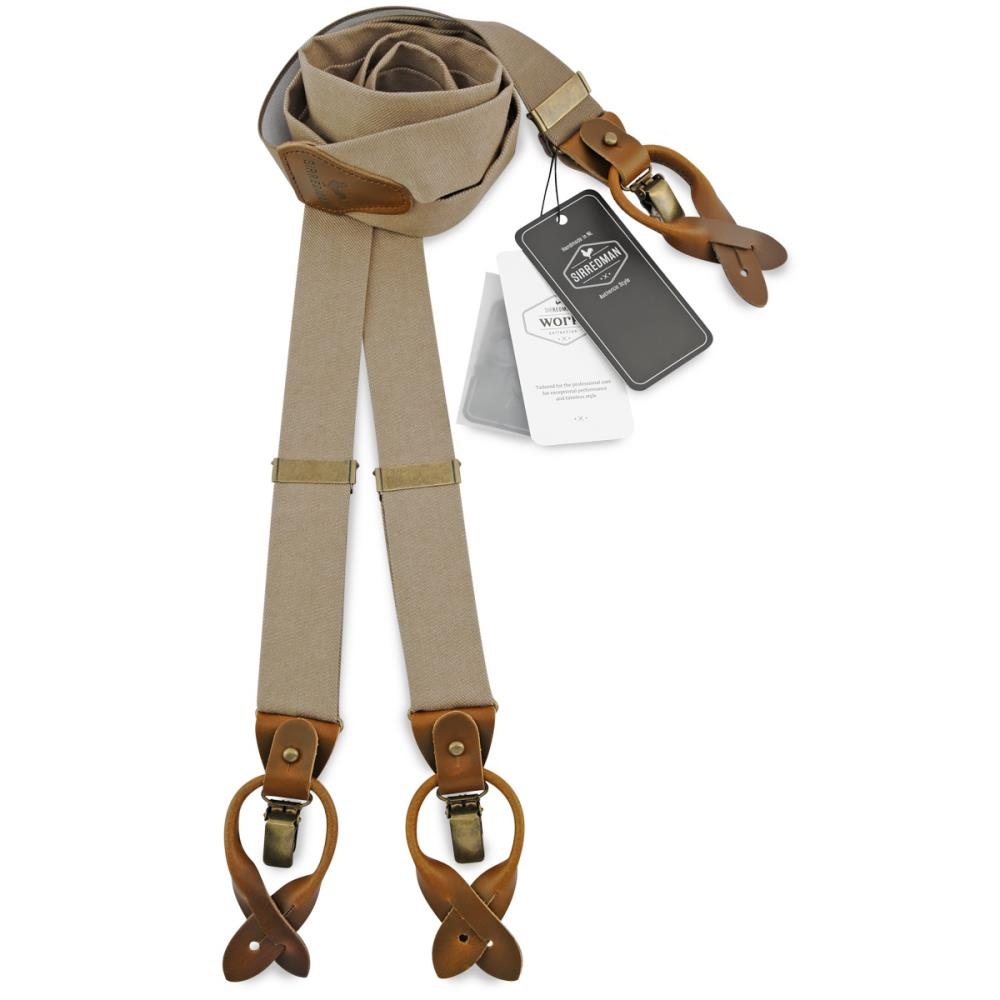 WORK bretels denim taupe - 1
