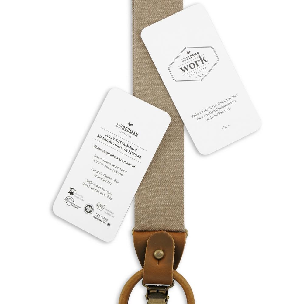 WORK bretels denim taupe - 3