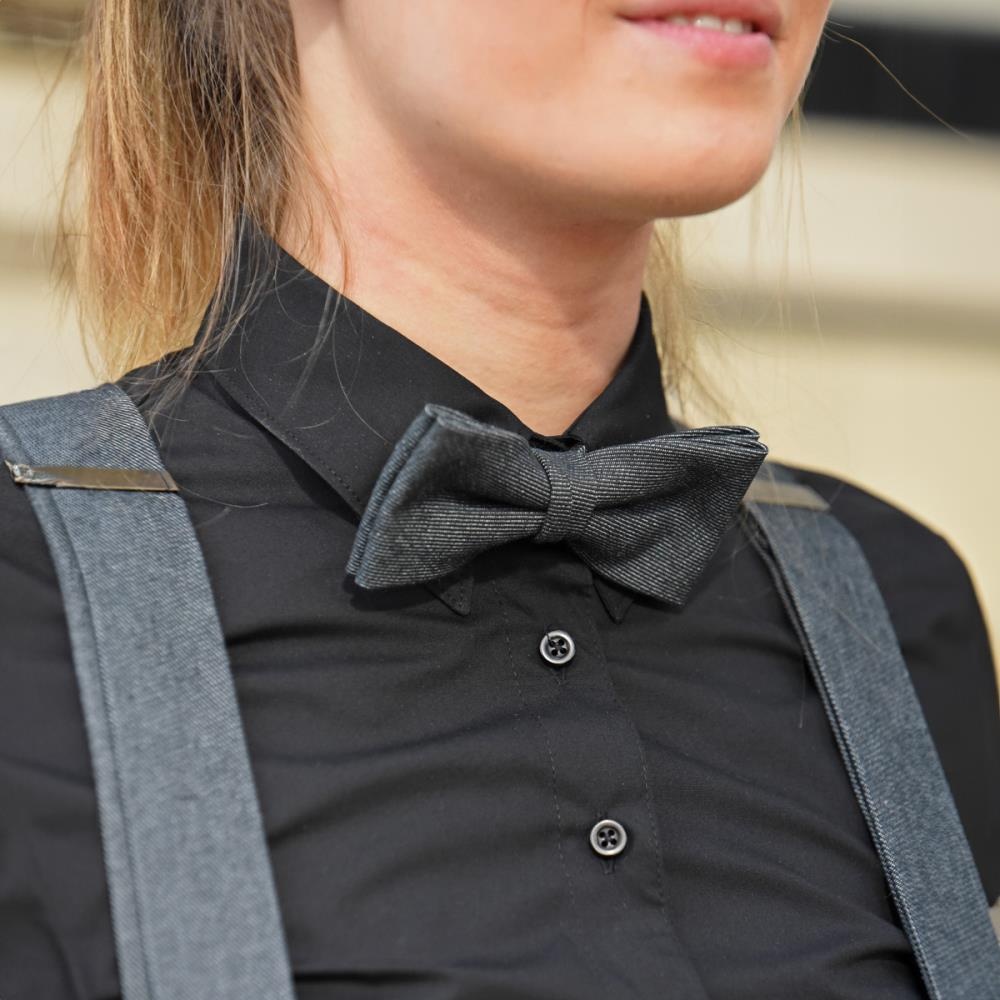 WORK strik denim zwart - 2