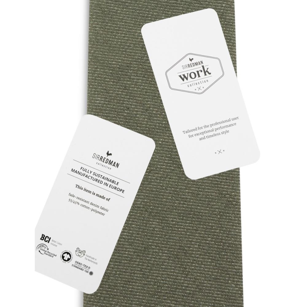 WORK stropdas denim groen - 3