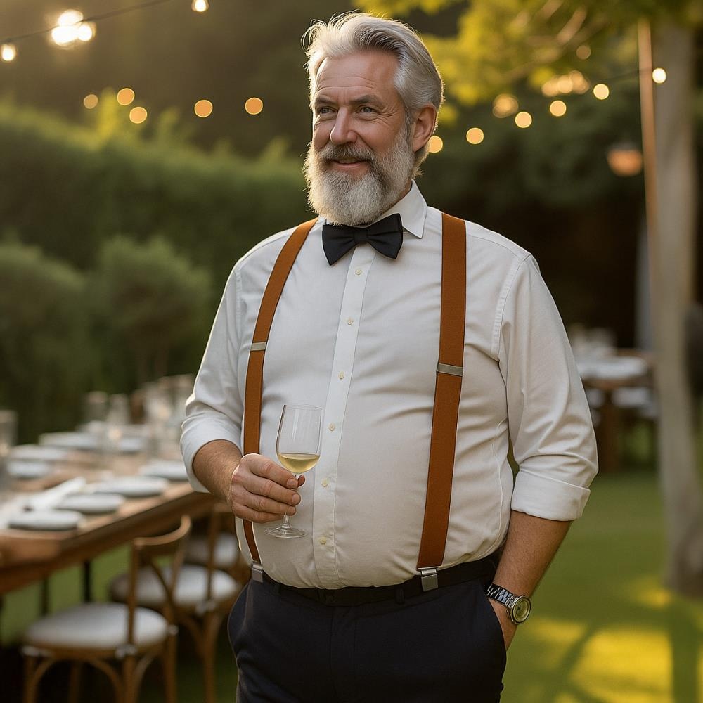 XL bretels cognac - 1