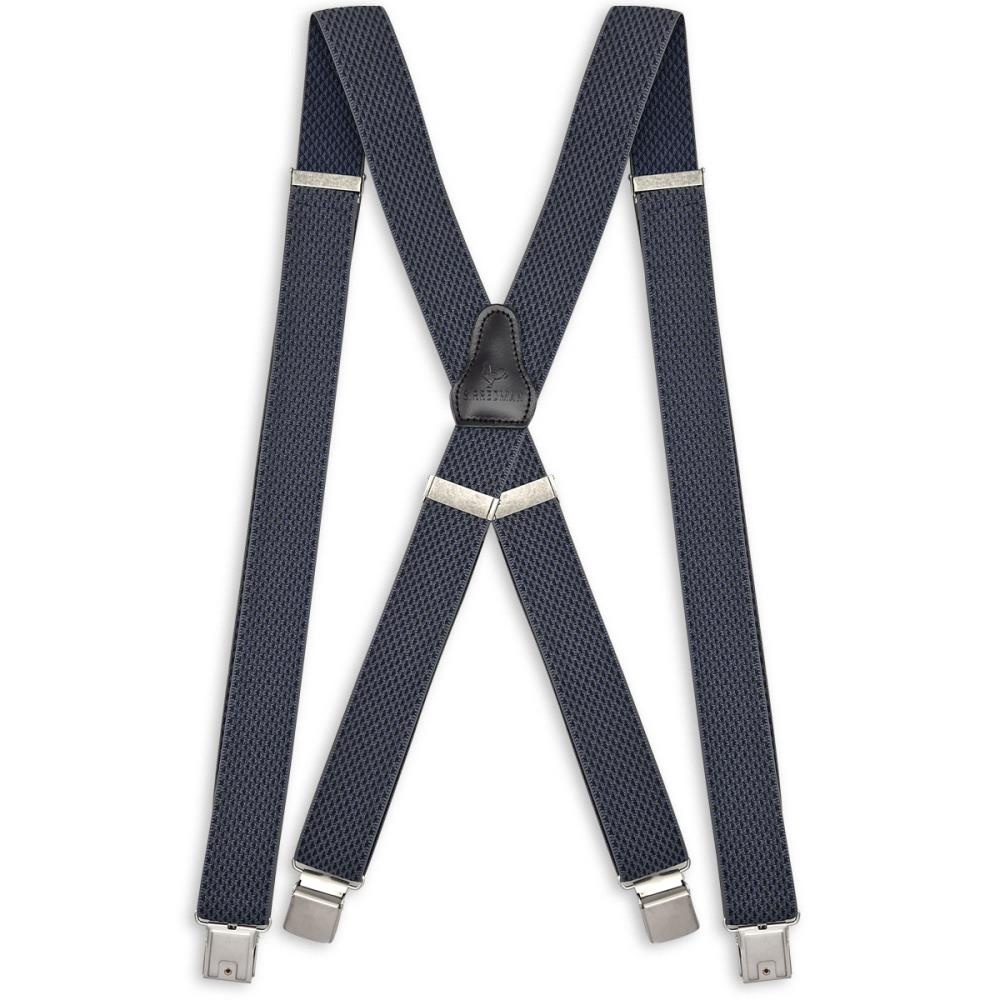 XL bretels Elegance blauw grijs - 1